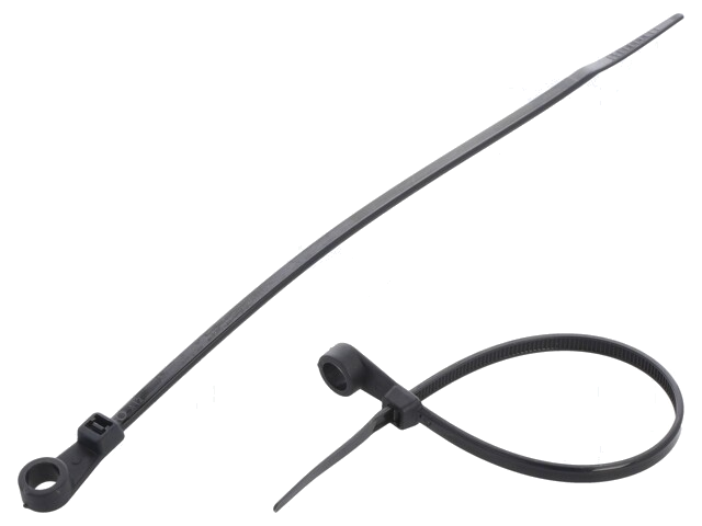 Kabelbinder; met bevestigingsopening; L: 170mm; W: 3,6mm; 175N Kabelbinder; met bevestigingsopening; L: 170mm; W: 3,6mm; 175N